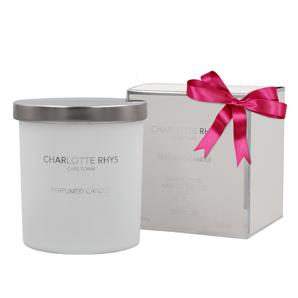 Valentine's White Scented Candle 200g